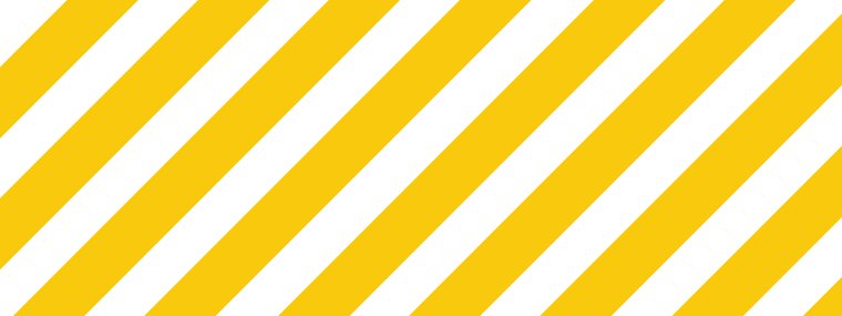 covid-19 sign - white and yellow stripes