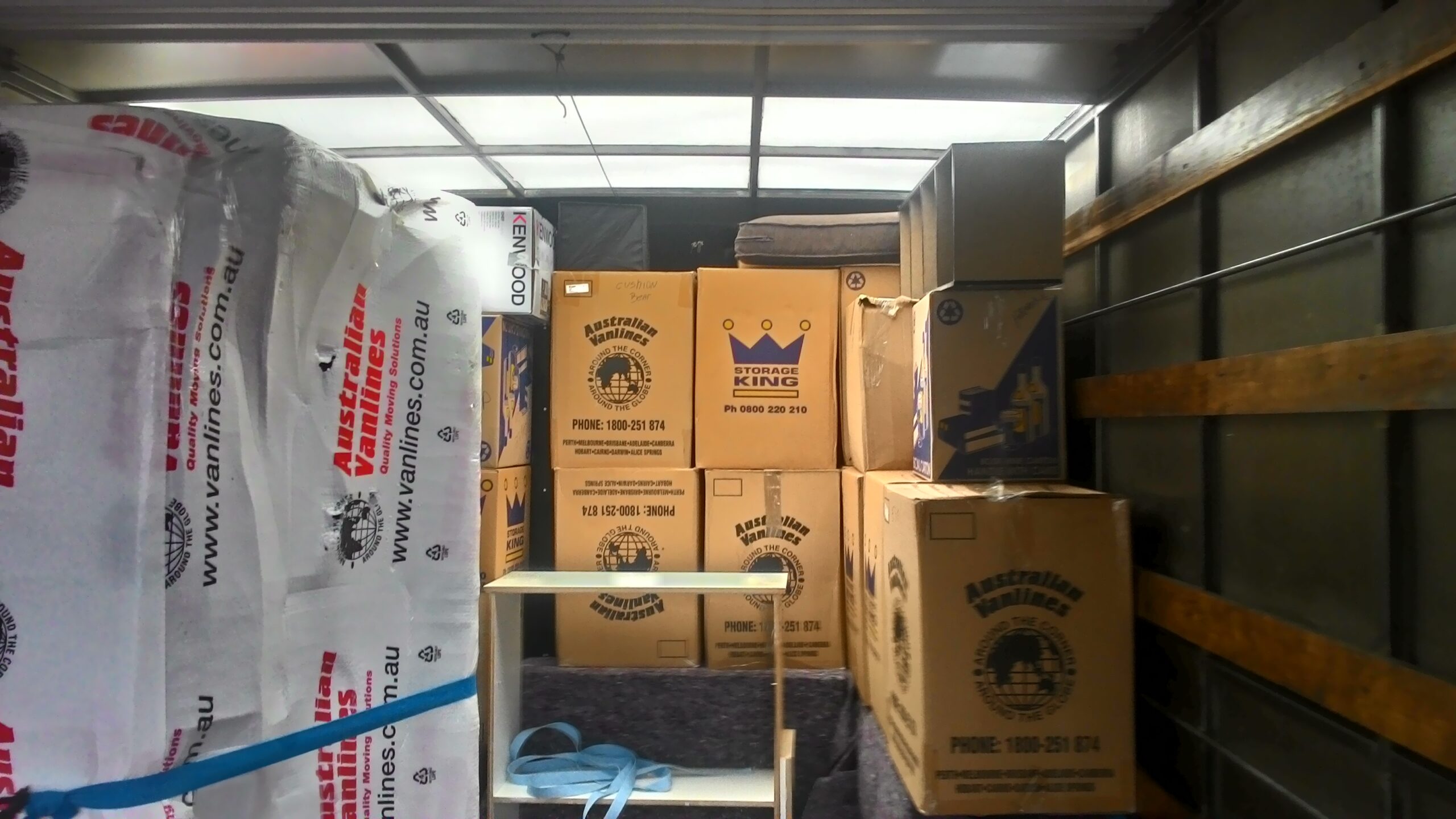 Image of an Auckland Moving Truck loaded with furniture
