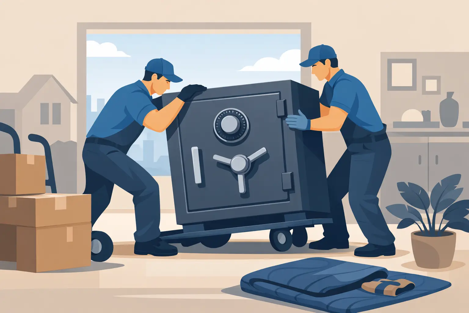 Can Movers Move a Safe? Yes - With Care