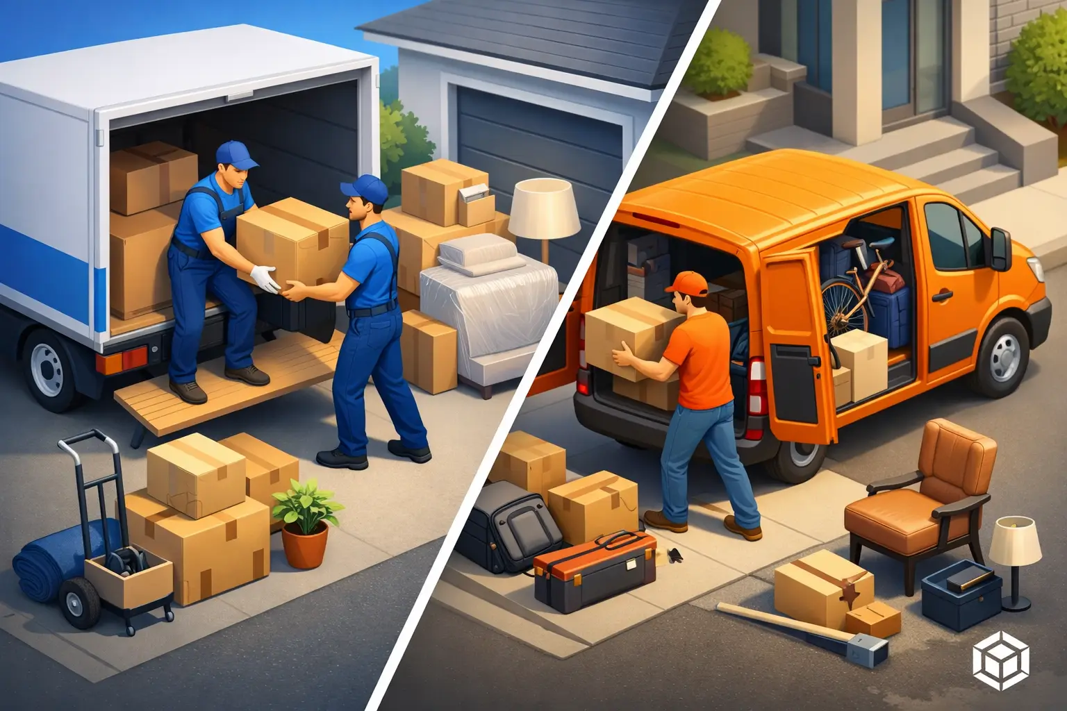 Professional Movers vs Man With Van